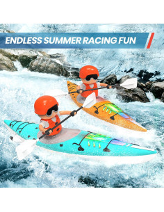 Kayak RC JOI MEW Azul con Luz LED para Niños 24.5x19cm 2