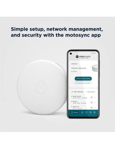 Enrutador WiFi 6 Motorola MH7603 | Paquete de 3 | AX1800
