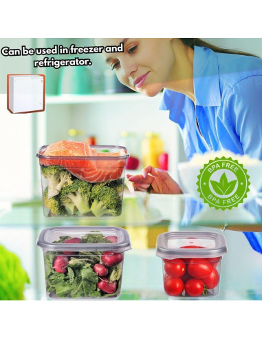 Contenedores de Almacenamiento de Alimentos COMFERA 12 Piezas 1.2L