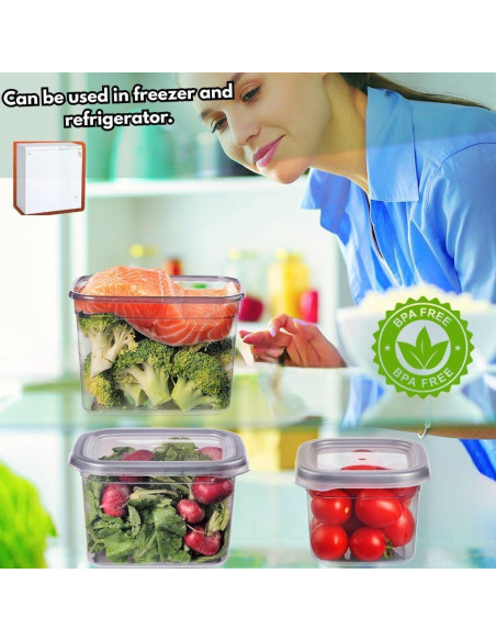 Contenedores de Almacenamiento de Alimentos COMFERA 12 Piezas 1.2L Contenedores de Almacenamiento de Alimentos COMFERA 12 Piezas 1.2L