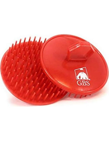 Masajeador de Cuero Cabelludo G.B.S Premium Negro y Rojo con Peine