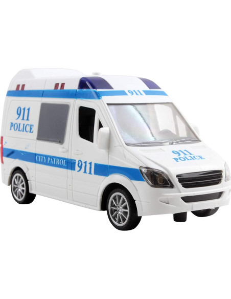 Juego de Policía Vokodo Deluxe con Helicóptero y Vehículos Juego de Policía Vokodo Deluxe con Helicóptero y Vehículos