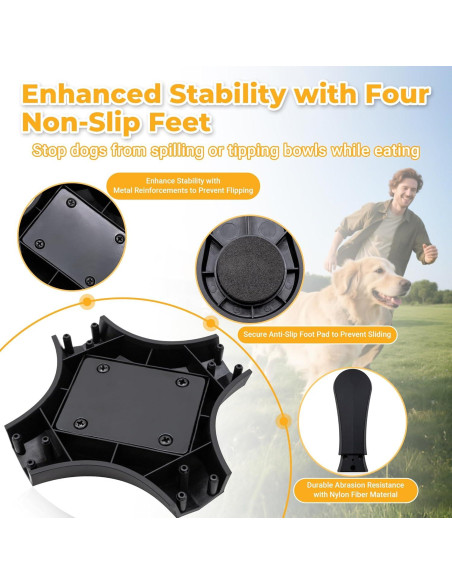 Soporte Ajustable para Cuencos de Perro KMXASP Elevado Antideslizante Soporte Ajustable para Cuencos de Perro KMXASP Elevado Antideslizante