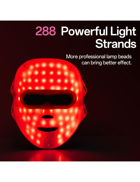 Máscara Facial de Luz Roja Facego P06 - 7 Colores, 288 Perlas Máscara Facial de Luz Roja Facego P06 - 7 Colores, 288 Perlas