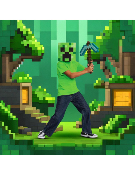 Disfraz de Pico y Máscara de Minecraft Disfraz para Niños Disfraz de Pico y Máscara de Minecraft Disfraz para Niños