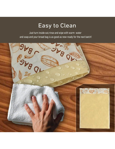 Bolsa de Pan de Cera de Abeja EdenEcho XL 30x43 cm Ecológica Bolsa de Pan de Cera de Abeja EdenEcho XL 30x43 cm Ecológica