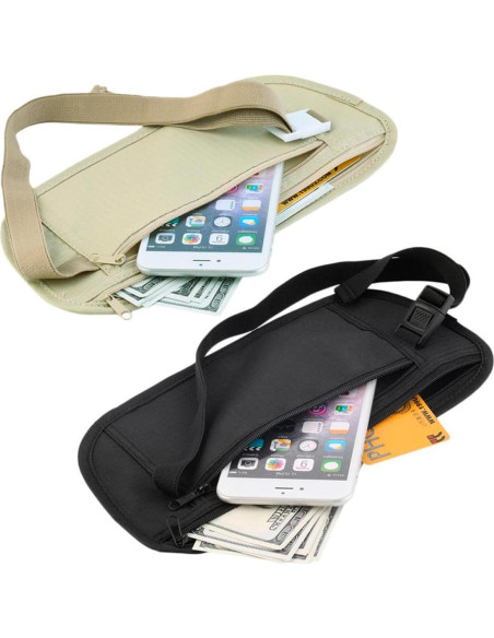 Cinturón de Dinero Kovek Beige para Viajes - Seguridad y Comodidad Cinturón de Dinero Kovek Beige para Viajes - Seguridad y Comodidad