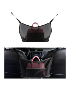 Soporte de bolso de mano Ziciner para automóvil - Negro, 40x11.4 cm