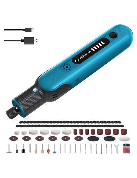 Herramienta Rotativa Inalámbrica Tilswall 8V con 105 Accesorios Herramienta Rotativa Inalámbrica Tilswall 8V con 105 Accesorios