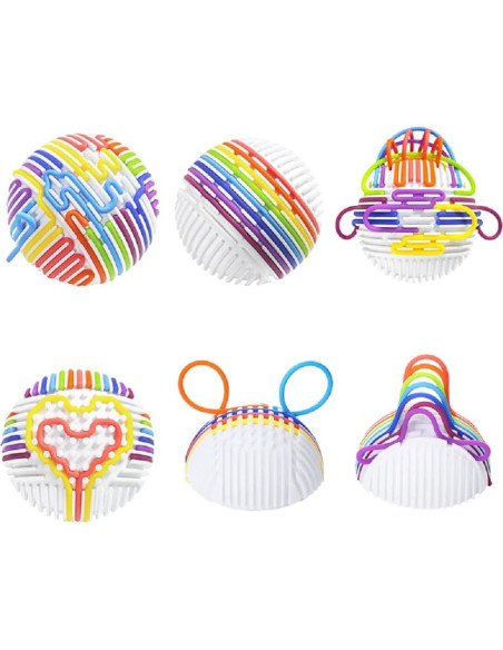 Bola Sensorial Táctil AUSOWELL para Niños y Adultos - 24 Cuerdas Bola Sensorial Táctil AUSOWELL para Niños y Adultos - 24 Cuerdas