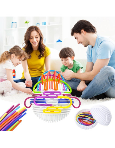 Bola Sensorial Táctil AUSOWELL para Niños y Adultos - 24 Cuerdas