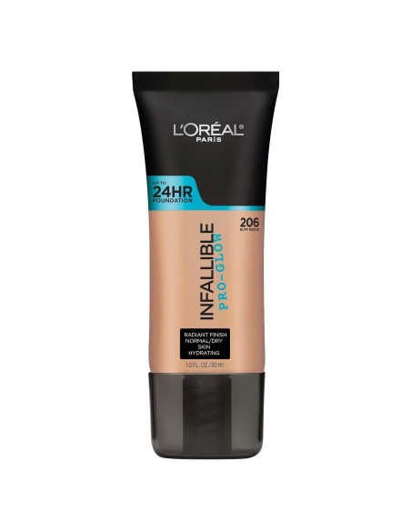 Base de Maquillaje L'Oreal Paris Infallible Pro Glow 29.57 ml Beige Buff Base de Maquillaje L'Oreal Paris Infallible Pro Glow 29.57 ml Beige Buff