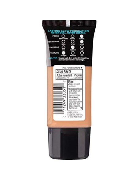 Base de Maquillaje L'Oreal Paris Infallible Pro Glow 29.57 ml Beige Buff Base de Maquillaje L'Oreal Paris Infallible Pro Glow 29.57 ml Beige Buff