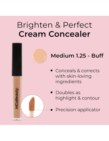 Crema Correctora Iluminadora MCoBeauty 10 ml 4 Buff Medio