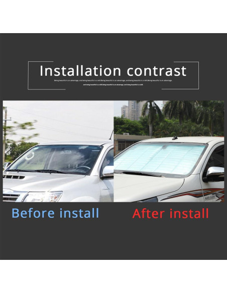 Protector Solar Plegable CHEAYAR para Parabrisas Toyota Hilux 2015-2022 Protector Solar Plegable CHEAYAR para Parabrisas Toyota Hilux 2015-2022