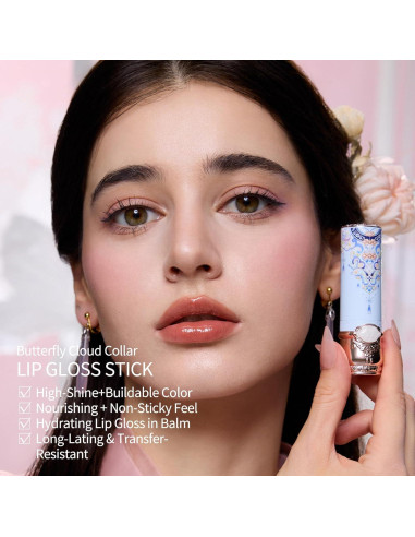 Brillo Labial Hidratante Flower Knows C01 Pera Birchleaf 3.4g