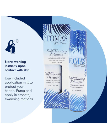 Mousse Bronceador Instantáneo Toma's Total Tan 198.4 ml Mousse Bronceador Instantáneo Toma's Total Tan 198.4 ml