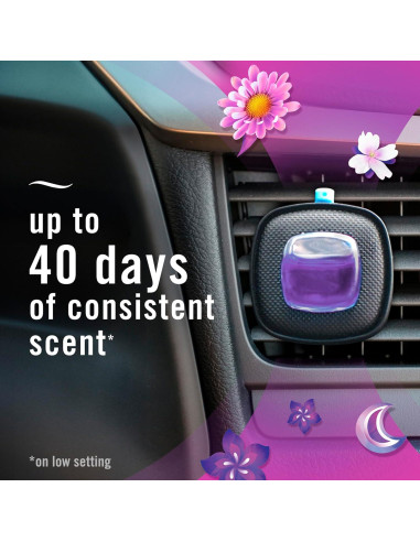 Febreze Clip de Aire Fresco para Auto Gain Brisa de Luna 3 Piezas
