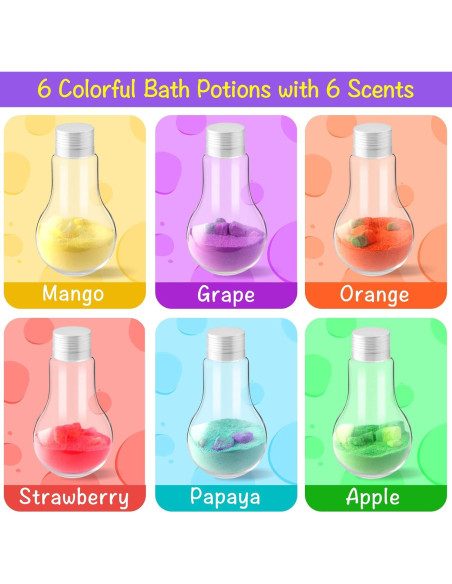 Pociones de Baño para Niños Weijing Trade - 6 Bombas Efervescentes Pociones de Baño para Niños Weijing Trade - 6 Bombas Efervescentes
