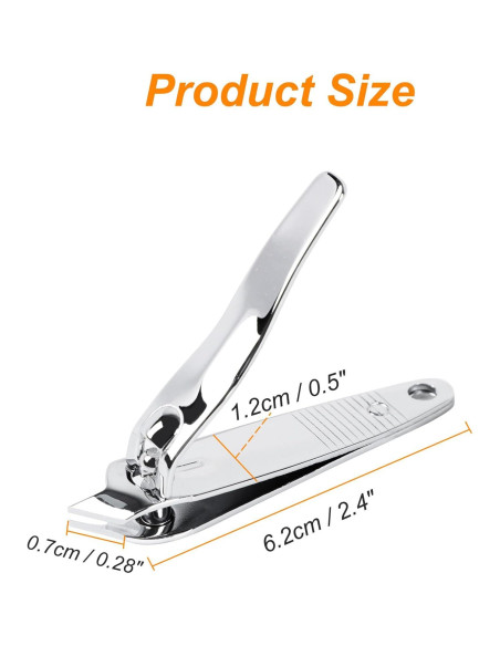 Cortauñas uxcell de Acero Inoxidable para Uñas Gruesas Cortauñas uxcell de Acero Inoxidable para Uñas Gruesas