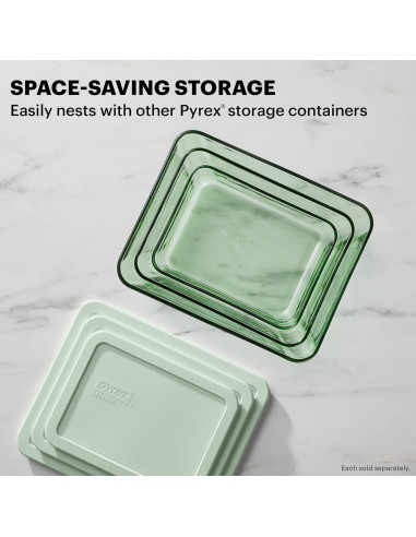 Contenedor de Almacenamiento de Alimentos Pyrex 11 Tazas Rectangular
