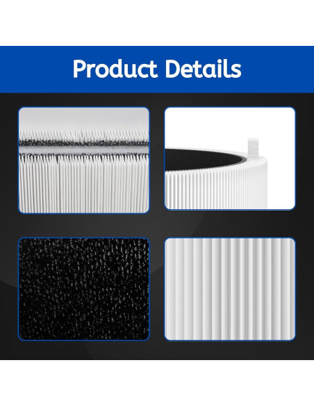 Filtro de Reemplazo Nispira HB211i para Purificador Blueair 211i Max