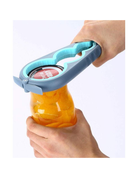 Abre frascos Otstar ergonómico para ancianos y artritis - Azul Abre frascos Otstar ergonómico para ancianos y artritis - Azul