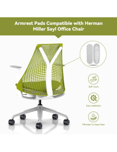 Reemplazo Almohadillas Reposabrazos Herman Miller Sayl Gris (1-Par) 2
