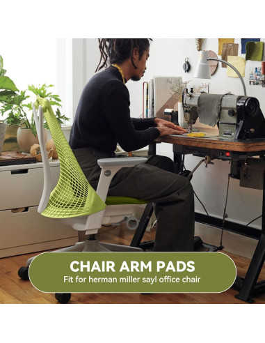 Reemplazo Almohadillas Reposabrazos Herman Miller Sayl Gris (1-Par)