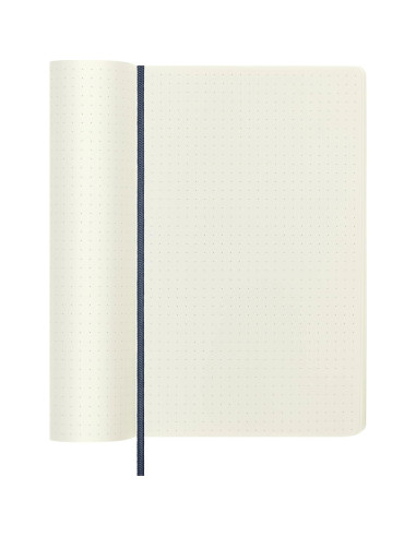 Cuaderno Moleskine Tapa Blanda Grande Punteado Azul Zafiro 192p