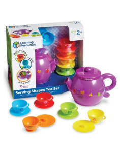 Juego de té de formas Learning Resources - 11 piezas para niños 2+