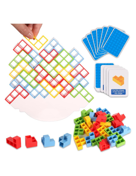 Juego de bloques apilables TOYMIS 32 piezas para 2 jugadores Juego de bloques apilables TOYMIS 32 piezas para 2 jugadores