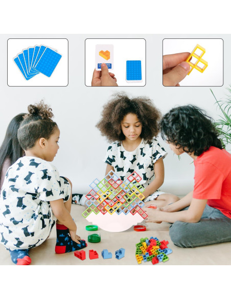 Juego de bloques apilables TOYMIS 32 piezas para 2 jugadores Juego de bloques apilables TOYMIS 32 piezas para 2 jugadores