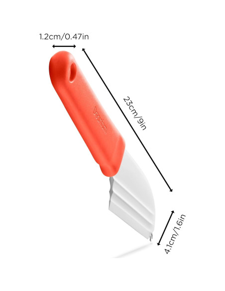 Cuchillo de Queso 3 en 1 Dreamfarm Antiadherente 23 cm Rojo Cuchillo de Queso 3 en 1 Dreamfarm Antiadherente 23 cm Rojo