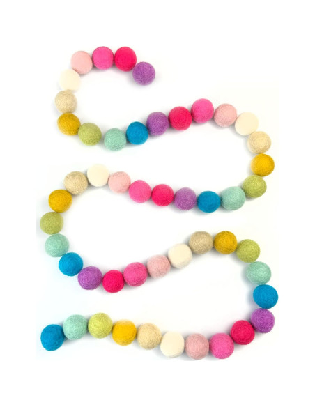 Bolas de Fieltro de Lana 100% Hechas a Mano - 50 Pompones 2.3-2.5 cm Bolas de Fieltro de Lana 100% Hechas a Mano - 50 Pompones 2.3-2.5 cm