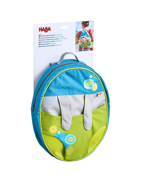 Mochila Portabebés HABA Pradera de Verano 33 cm para Niñas Mochila Portabebés HABA Pradera de Verano 33 cm para Niñas