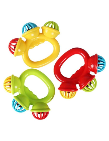 BESTonZON 3PCS Campanas de Mano para Bebés y Niños BESTonZON 3PCS Campanas de Mano para Bebés y Niños