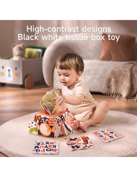 Juguete Sensorial TUMAMA para Bebés 6-12 Meses - Caja de Tejido Juguete Sensorial TUMAMA para Bebés 6-12 Meses - Caja de Tejido