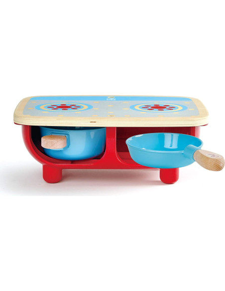 Juego de Cocina de Madera Hape E3170 | 6 Piezas para Niños Juego de Cocina de Madera Hape E3170 | 6 Piezas para Niños