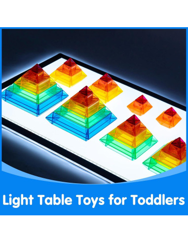 Bloques de Construcción Translucidos Odoorgames - 30 Piezas Montessori