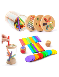 Juego de Clasificación de Colores y Formas Montessori - 198g