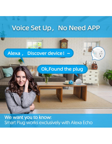 Enchufe Inteligente YNF para Alexa, Control Remoto y Temporizador