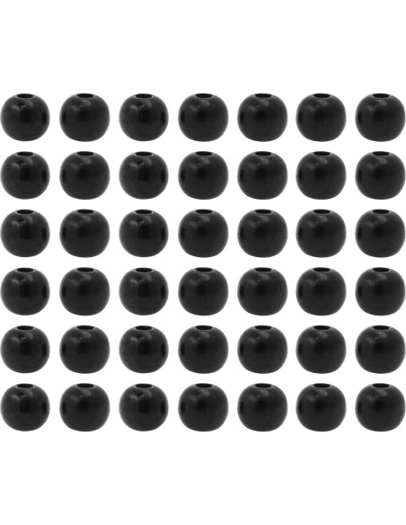 Perlas de Madera Redondas Negras 6mm Mandala Crafts 2000 Piezas Perlas de Madera Redondas Negras 6mm Mandala Crafts 2000 Piezas