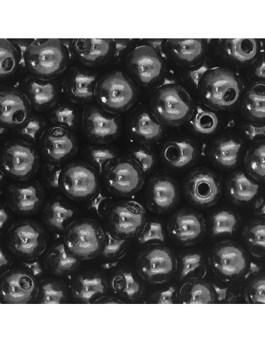 Perlas de Madera Redondas Negras 6mm Mandala Crafts 2000 Piezas