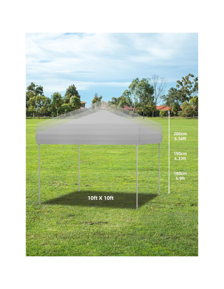 Carpa Pop Up Garvee 3.05x3.05m Blanca Resistente al Agua Carpa Pop Up Garvee 3.05x3.05m Blanca Resistente al Agua