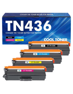 Cartucho de Tóner Compatible Cool Toner TN436 4 Colores