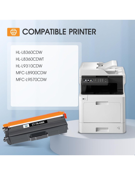 Cartucho de Tóner Compatible Cool Toner TN436 4 Colores Cartucho de Tóner Compatible Cool Toner TN436 4 Colores