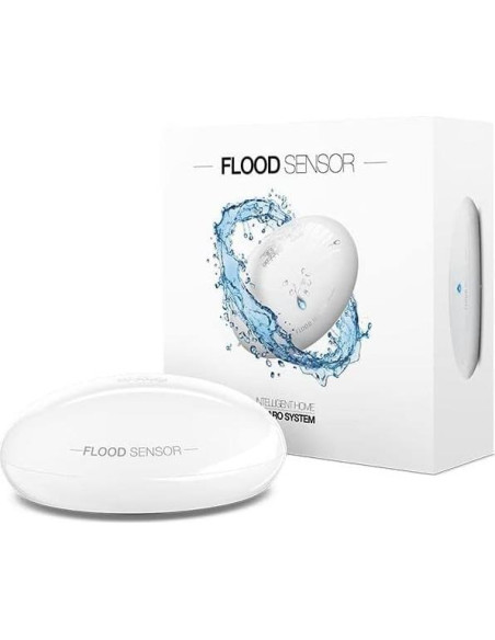 Sensor de fuga de agua y temperatura Fibaro Z-Wave Plus 3V Sensor de fuga de agua y temperatura Fibaro Z-Wave Plus 3V