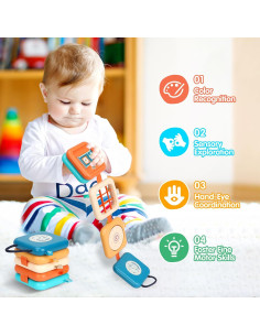 Cubo de Actividades Montessori Yandong para Niños 1-3 Años 2