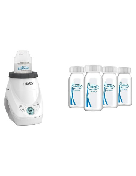 Calentador de Leche Materna Dr. Brown MilkSPA + 4 Botellas 120ml Calentador de Leche Materna Dr. Brown MilkSPA + 4 Botellas 120ml